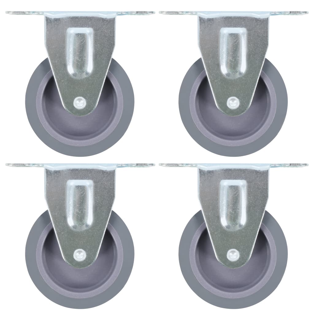 VidaXL 12 pcs Roues fixes 75 mm