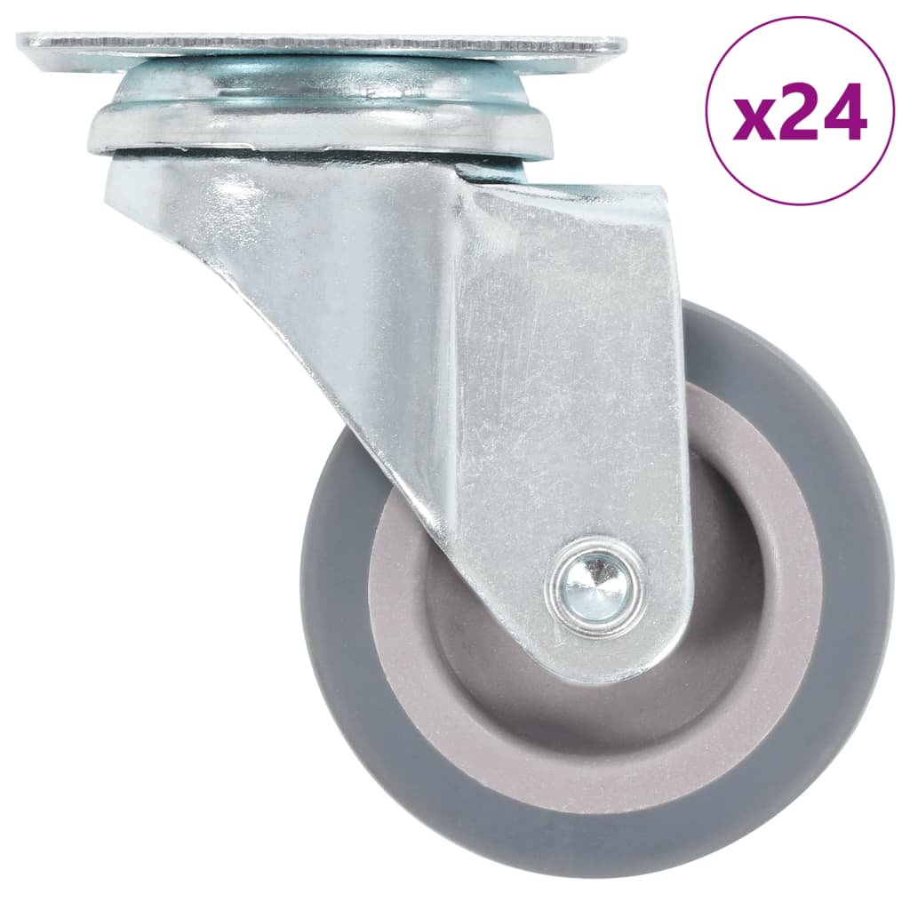 VidaXL 24 pièces. Roulettes 50 mm