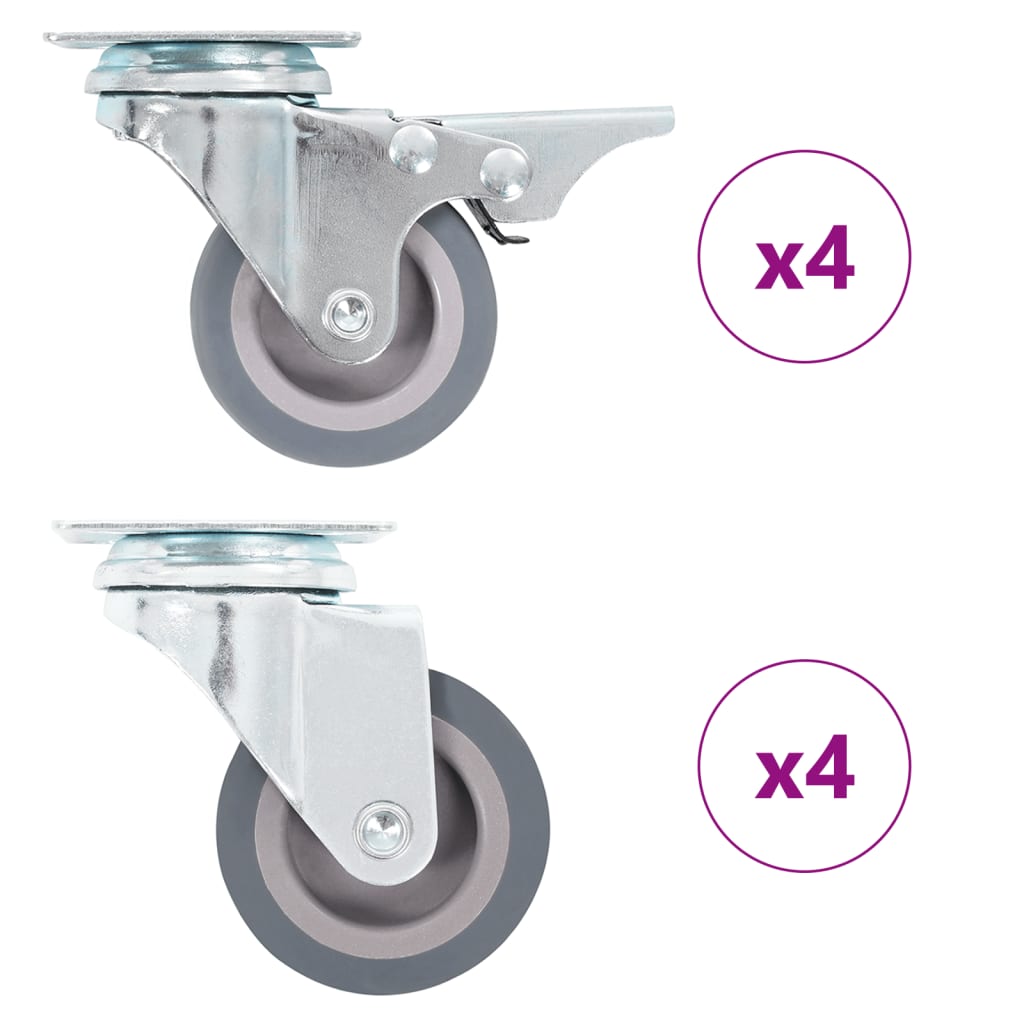 VidaXL 8 pièces. Roulettes 50 mm