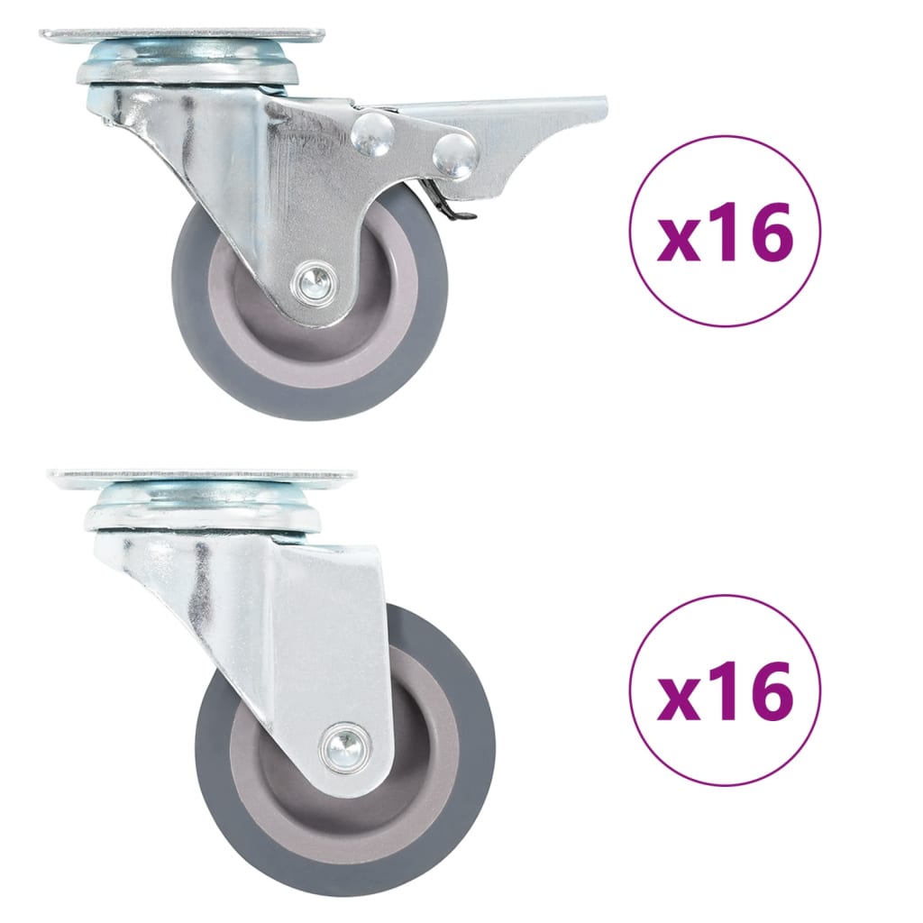 VidaXL 32 pièces. Roulettes 50 mm