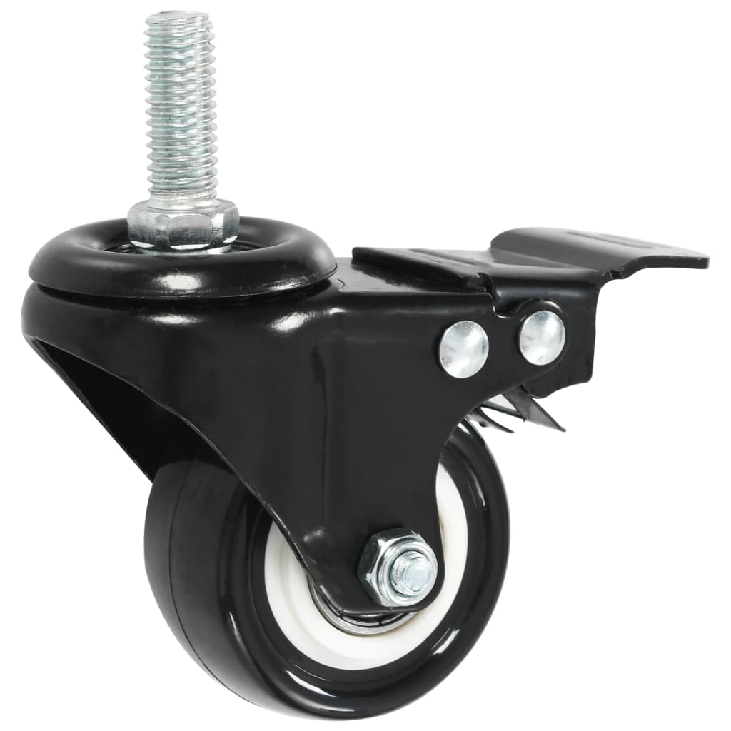 VidaXL Roulettes pivotantes 24 pcs avec freins 50 mm