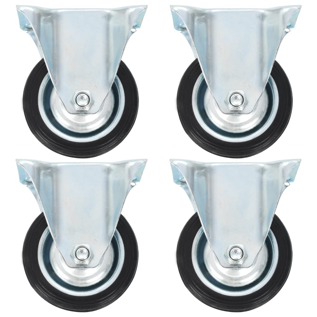 VidaXL 8 pcs Roues fixes 75 mm