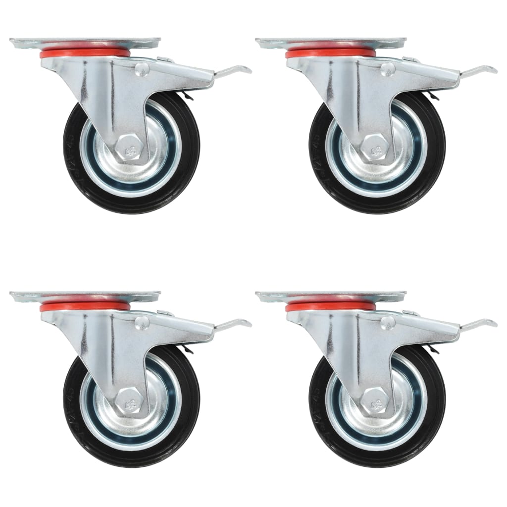 VidaXL 24 pcs Roues pivotantes 75 mm