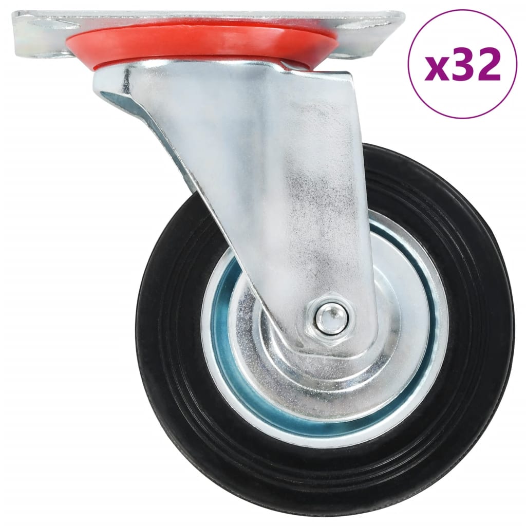 VidaXL 32 pcs Roues pivotantes 100 mm