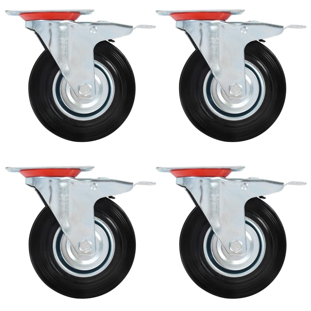 VidaXL 24 pcs Roues pivotantes 125 mm