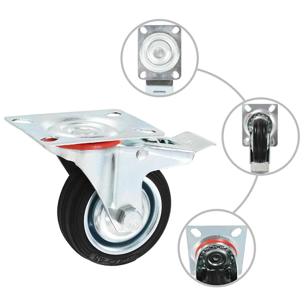 VidaXL 24 pcs Roues pivotantes 75 mm