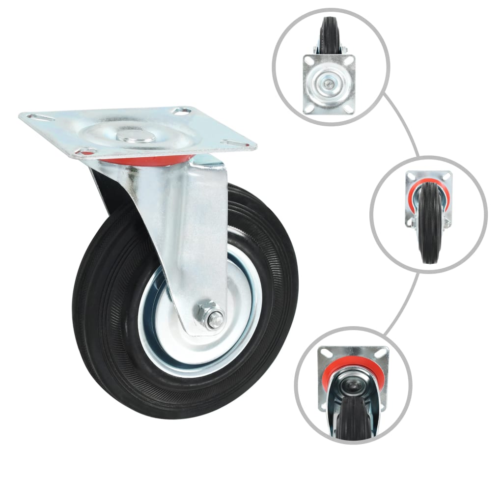 VidaXL 12 pièces. Roulettes 125 mm