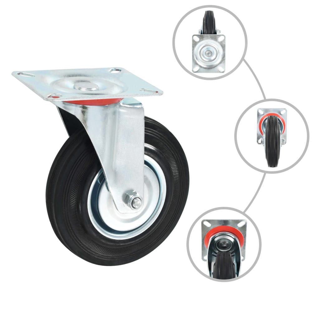 VidaXL 16 pcs Roues pivotantes 125 mm