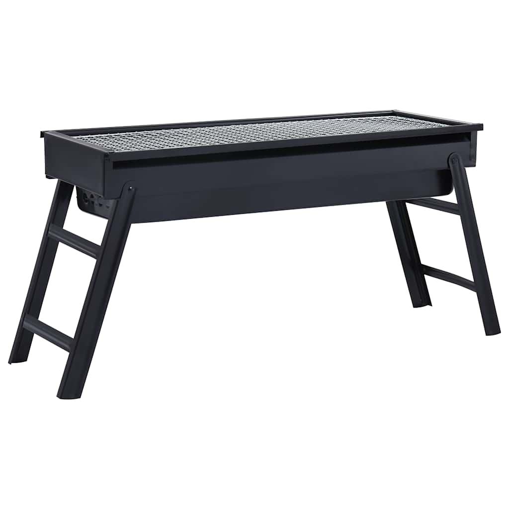 Vidaxl campingbarbecue portable 60x22.5x33 cm inoxydable