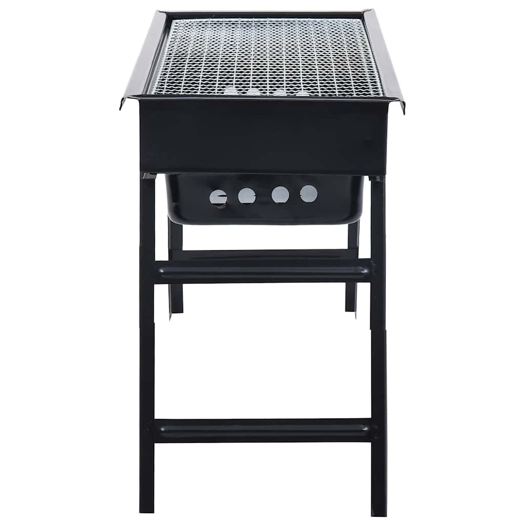Vidaxl campingbarbecue portable 60x22.5x33 cm inoxydable