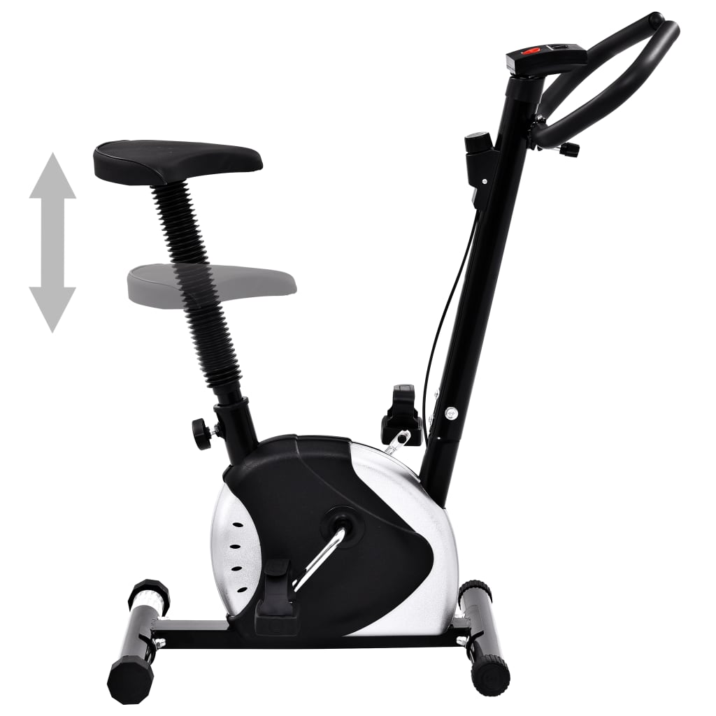 Vélo d'exercice vidaxl avec résistance aux pneus noir