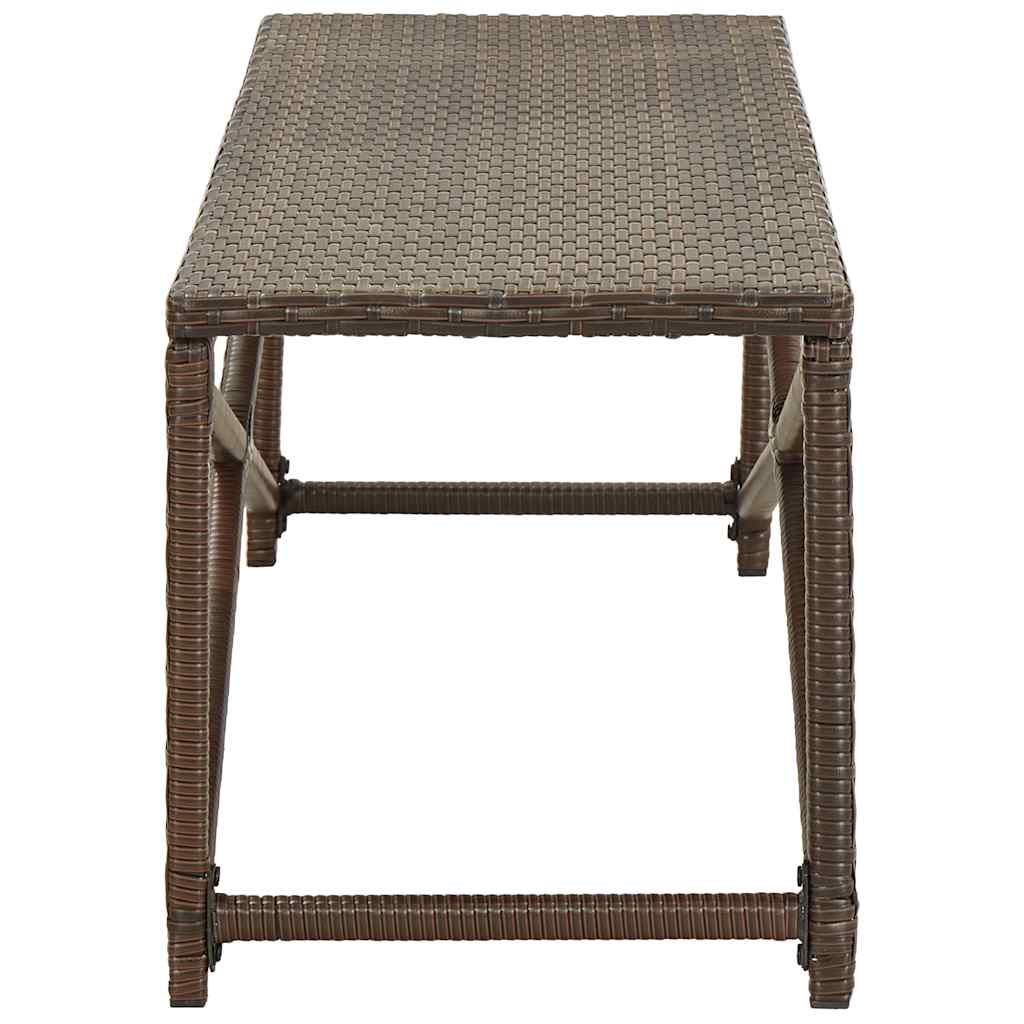 Vidaxl tuinbank 120 cm poly rattan bruin