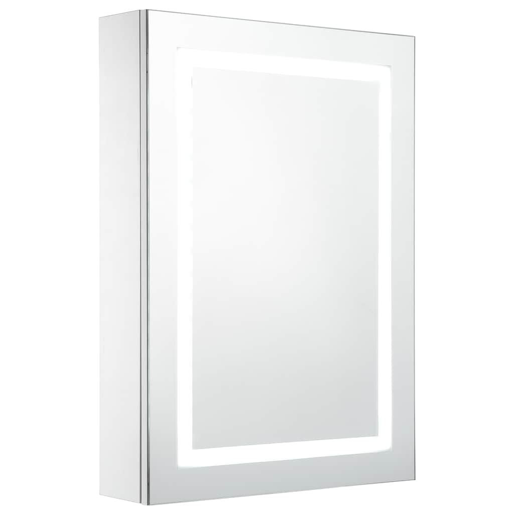 Vidaxl badkamerkast met spiegel en led 50x13x70 cm