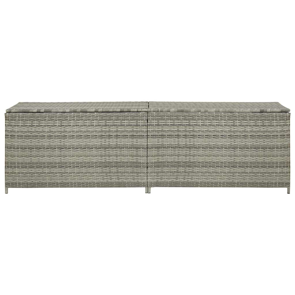 Vidaxl tuinbox 200x50x60 cm poly rattan grijs