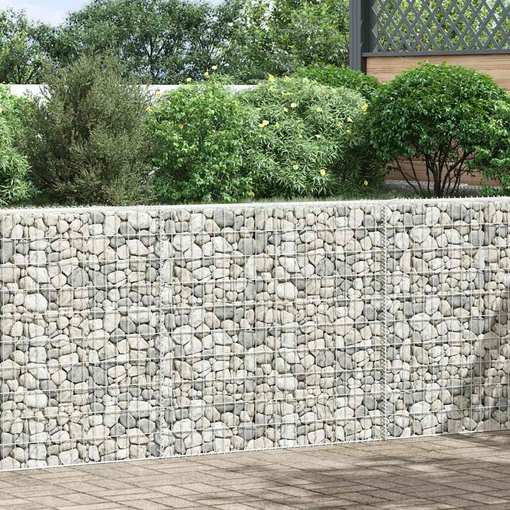 Vidaxl Gabion Planning Bucket Trapezium 150x20x100 cm en acier galvanisé