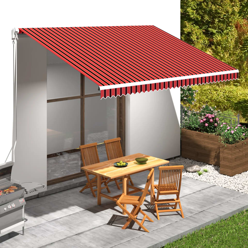Toile de store Vidaxx 450x300 cm toile orange et marron