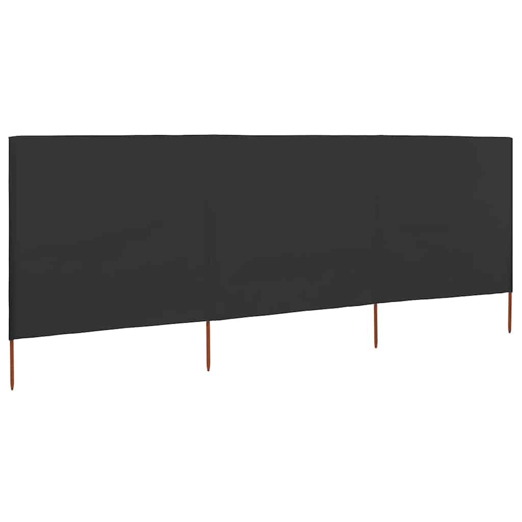 Vidaxx coupe-vent 3 panneaux 400x160 cm tissu anthracite