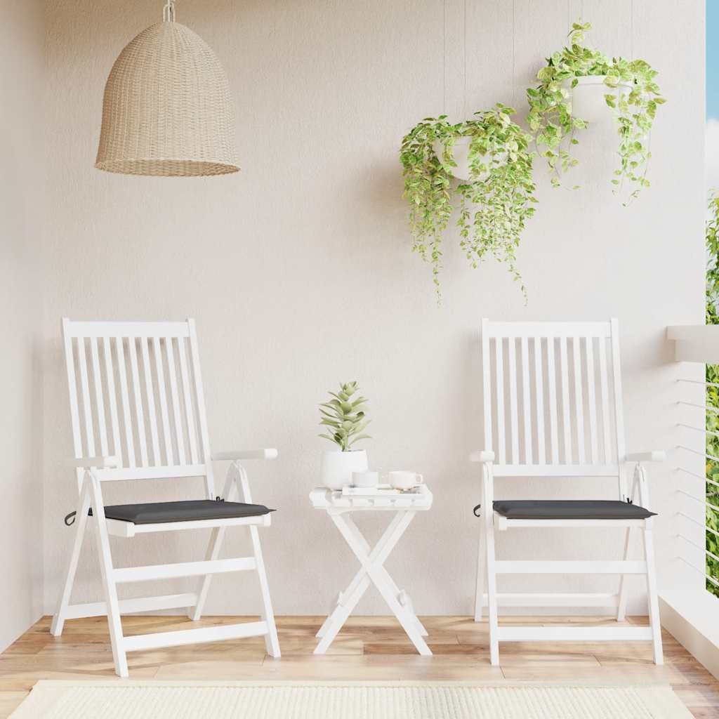 Coussins de chaise de jardin vidaxl 2 ST 50x50x4 cm Oxford tissu anthracite -colored