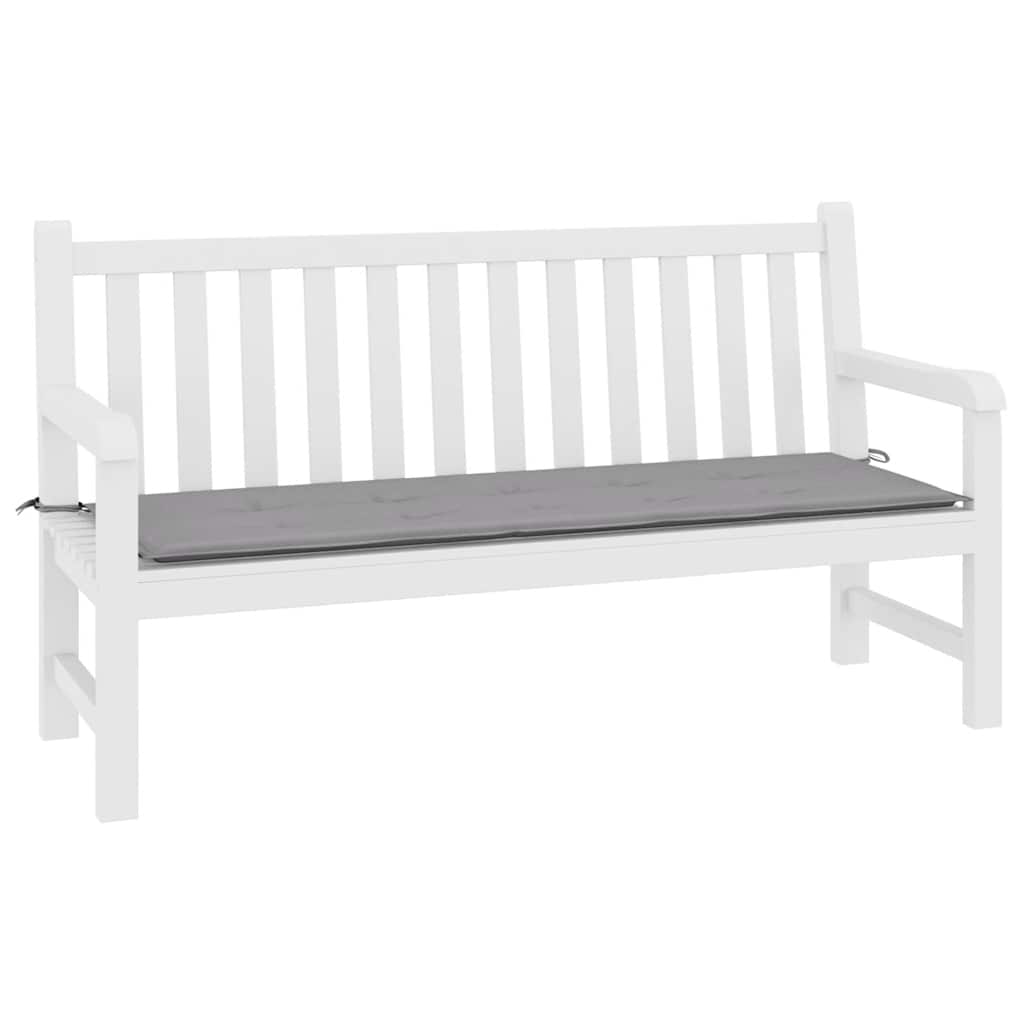 Vidaxl jardin banc coussin 200x50x4 cm oxford tissu gris