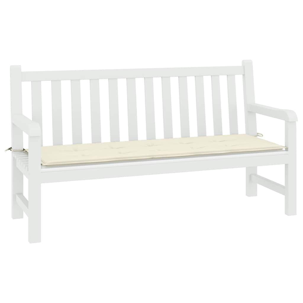 Vidaxl Garden Banc Cushion 200x50x4 cm Oxford Fabric Cream -Colored