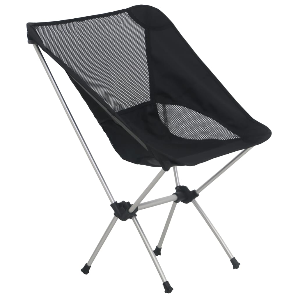 Chaises de camping Vidaxl 2 ST avec sac de transport 54x50x65 cm en aluminium