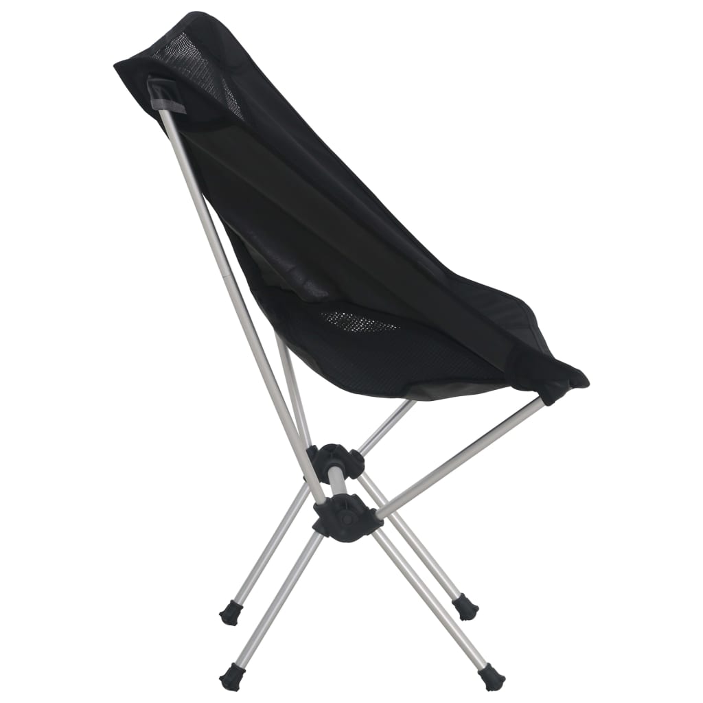 Chaises de camping Vidaxl 2 ST avec sac de transport 54x50x65 cm en aluminium