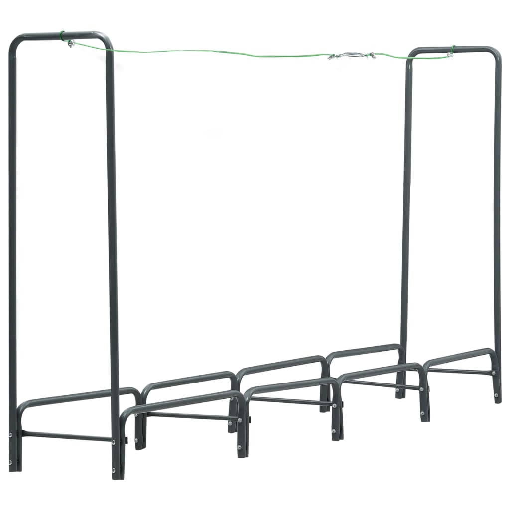 Vidaxx support à bois de chauffage 240x35x120 cm acier anthracite