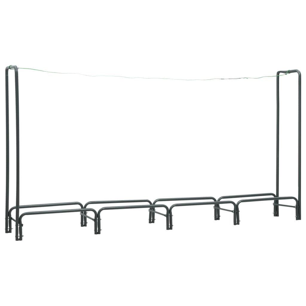 Vidaxx support à bois de chauffage 240x35x120 cm acier anthracite