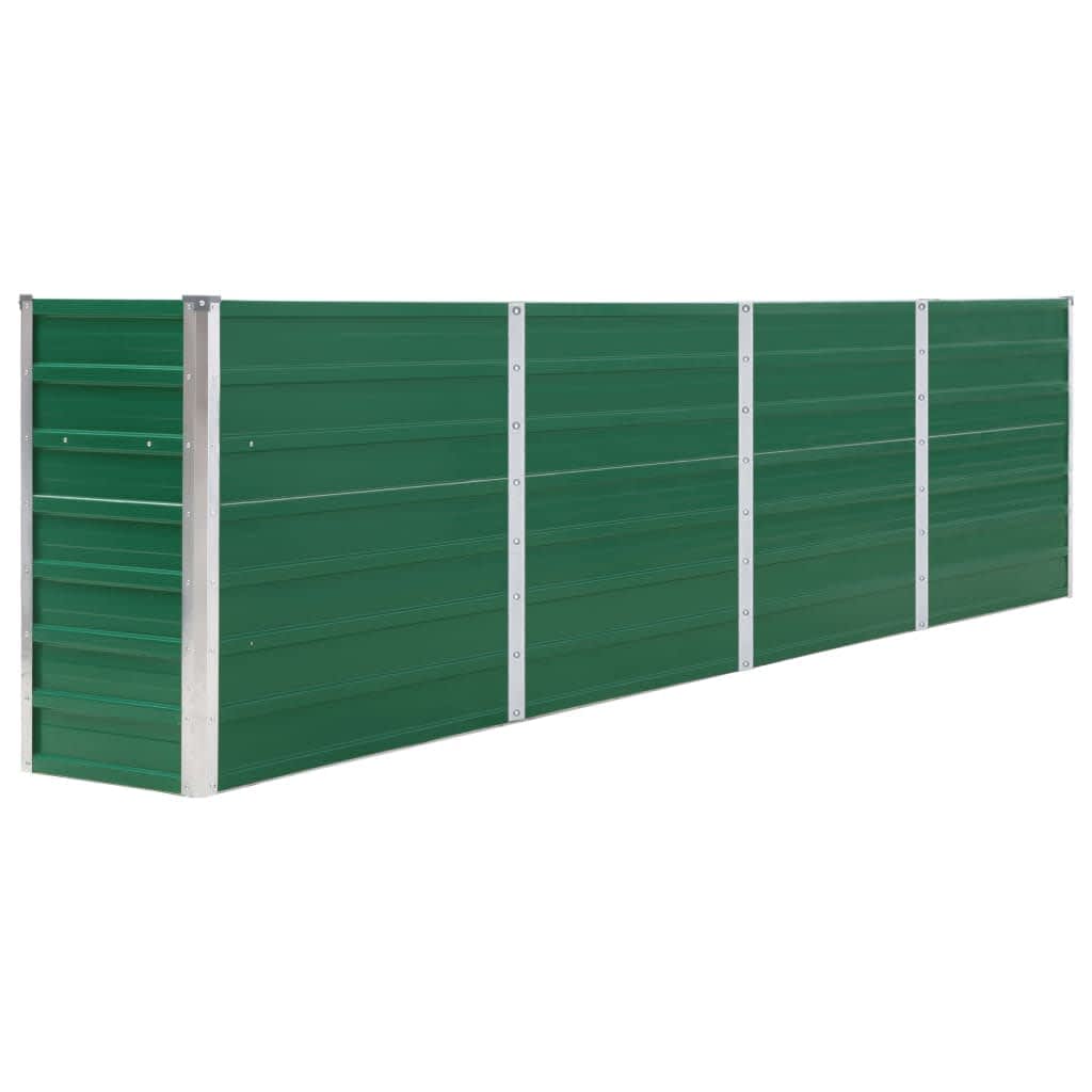 Vidaxl Platter inséré 320x40x77 cm en acier galvanisé vert