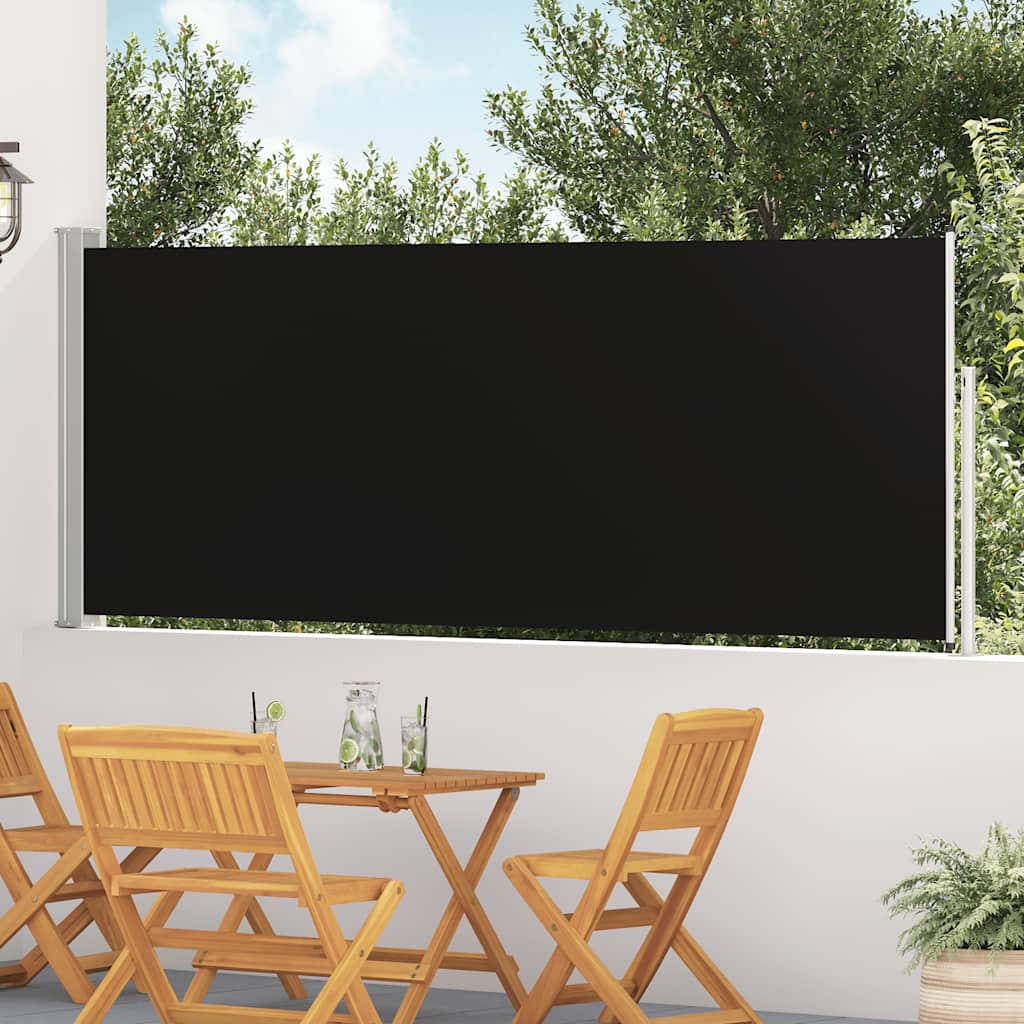 Vidaxx Paravent de jardin extensible 120x500 cm noir