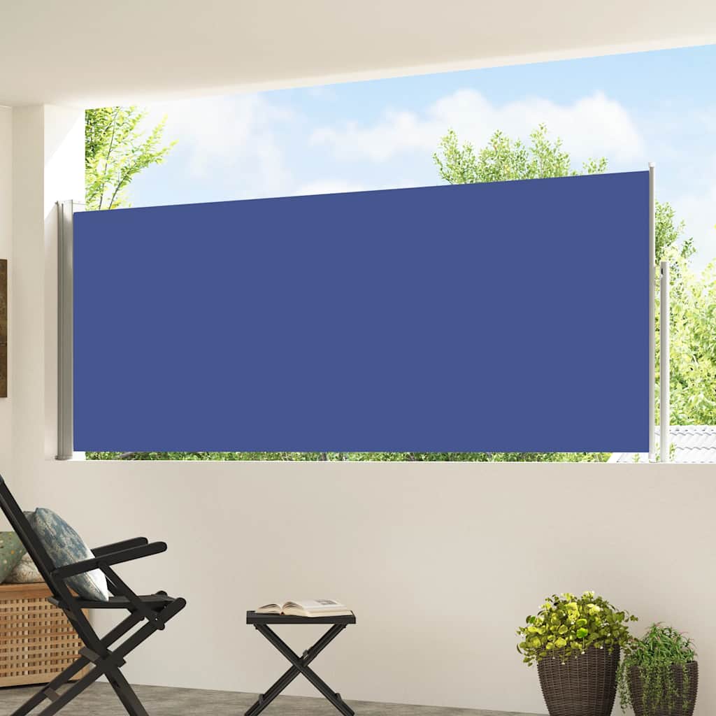 Vidaxx paravent de jardin extensible 120x500 cm bleu