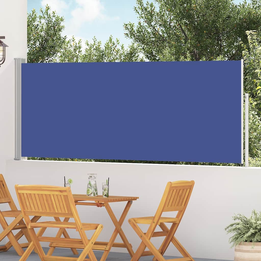 Vidaxx paravent de jardin extensible 120x500 cm bleu