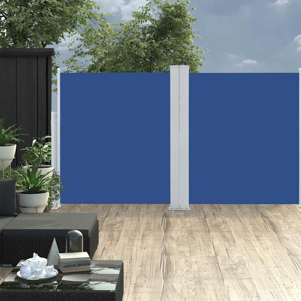 Vidaxx pare-vent extensible 170x600 cm bleu