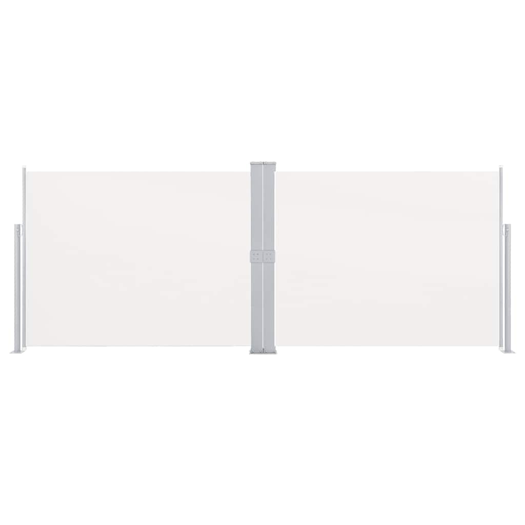 Pare-brise Vidaxl extensible 140x1000 cm crème