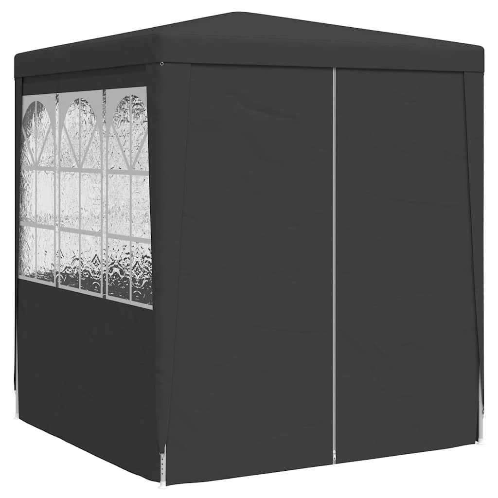 Tente de fête Vidaxl avec murs professionnels 90 g m² 2,5x2,5 m anthracite