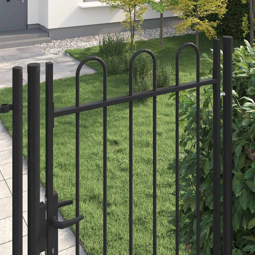 Port vidaxl avec haut plié seulement 1x2 m en noir en noir