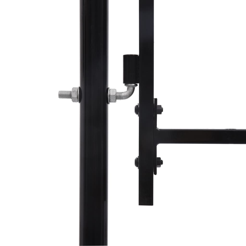 Port vidaxl avec dessus pointu seulement 1x1,5 m en noir en noir