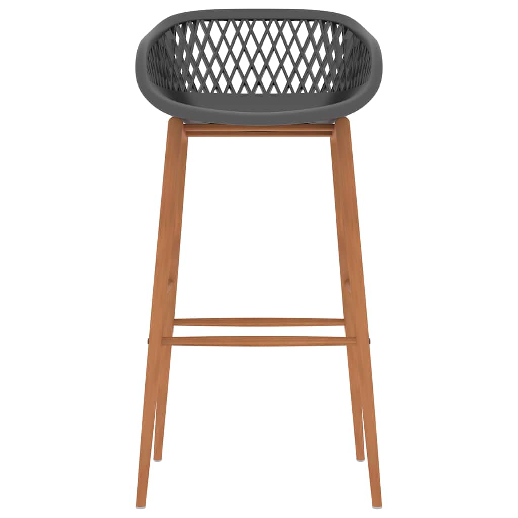 Vidaxl barstoelen 2 st grijs