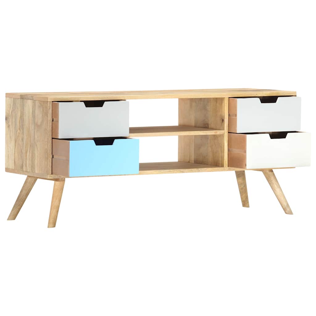 Vidaxl tv-meubel 110x35x48 cm massief mangohout