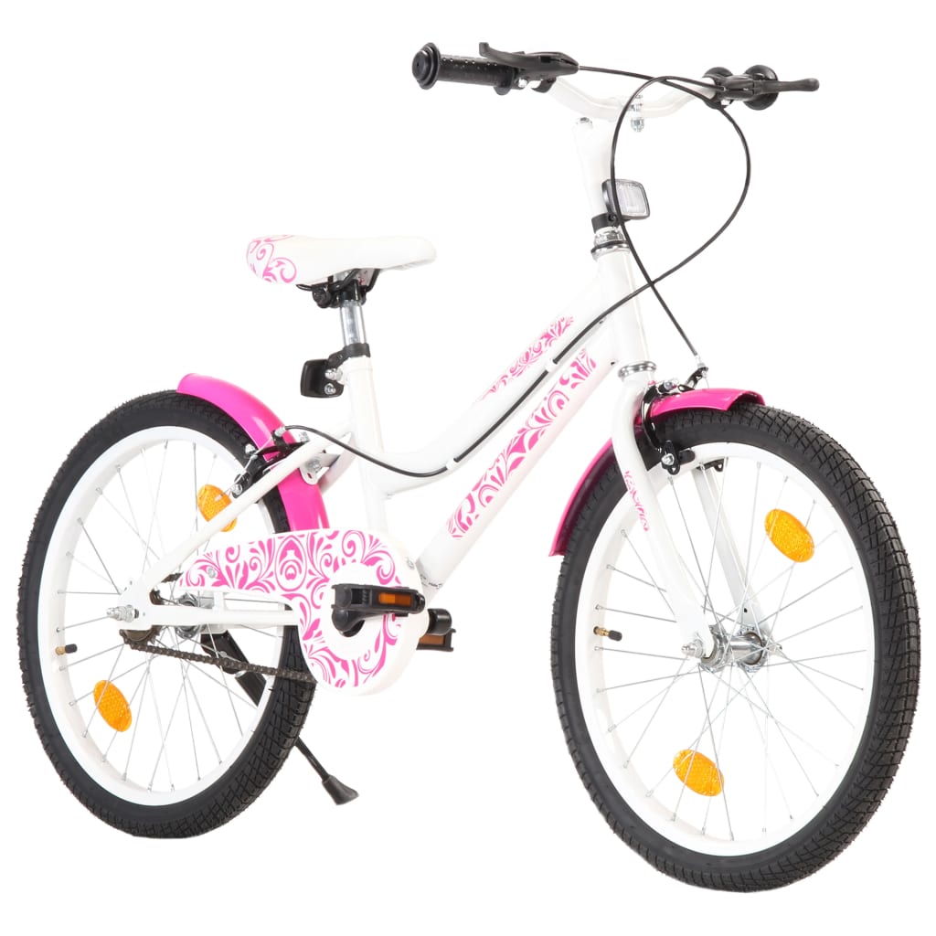 VidaXL Vélo pour enfants 20 pouces rose et blanc