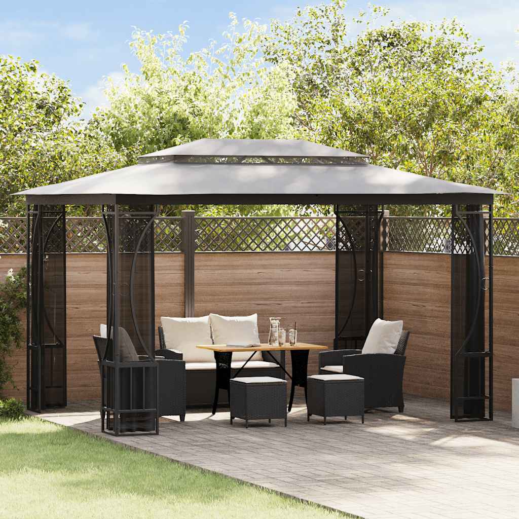 Arbor vidaxl avec filets 300x400x265 cm anthracite -colored