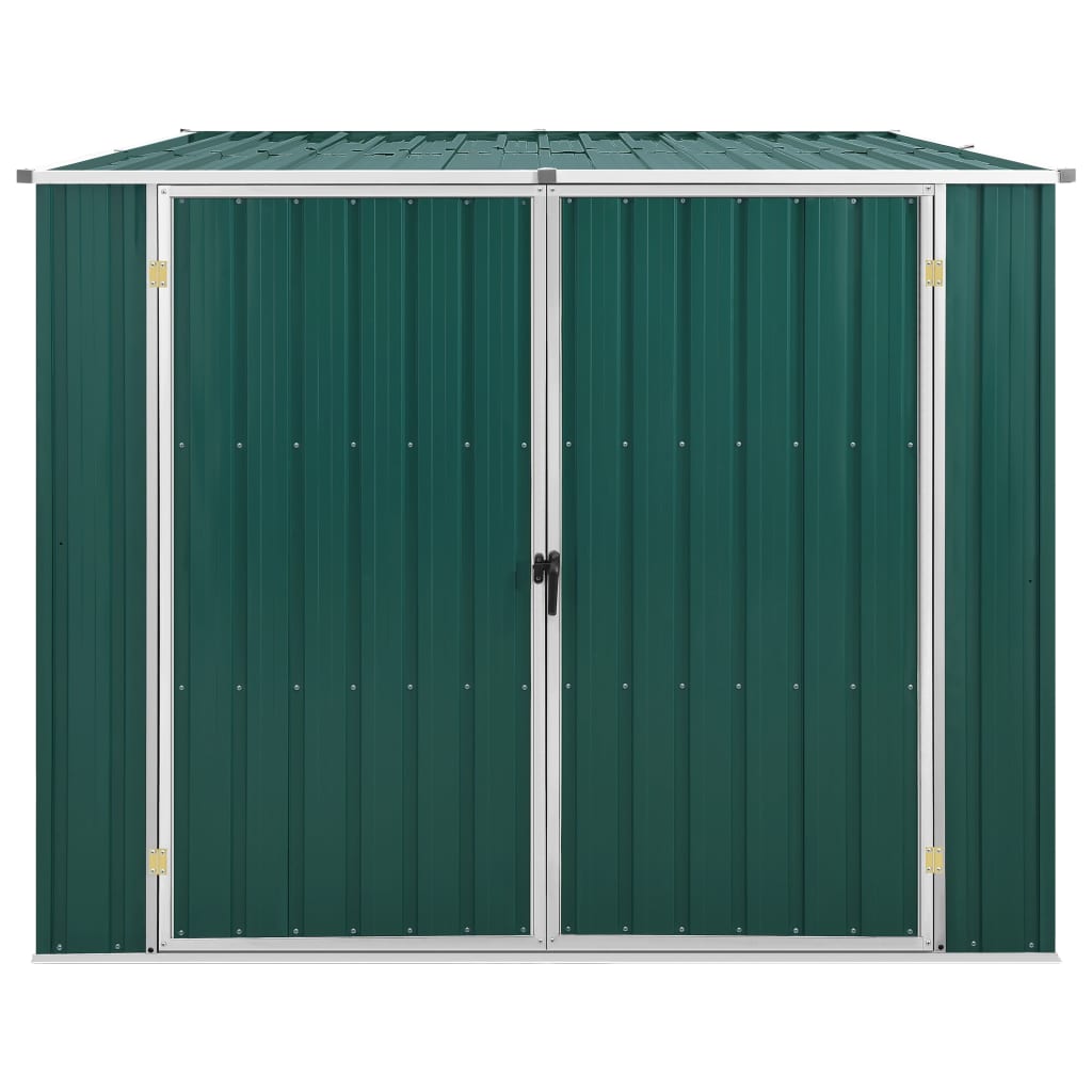 VidaXL Abri de jardin 195x198x159 cm acier galvanisé vert