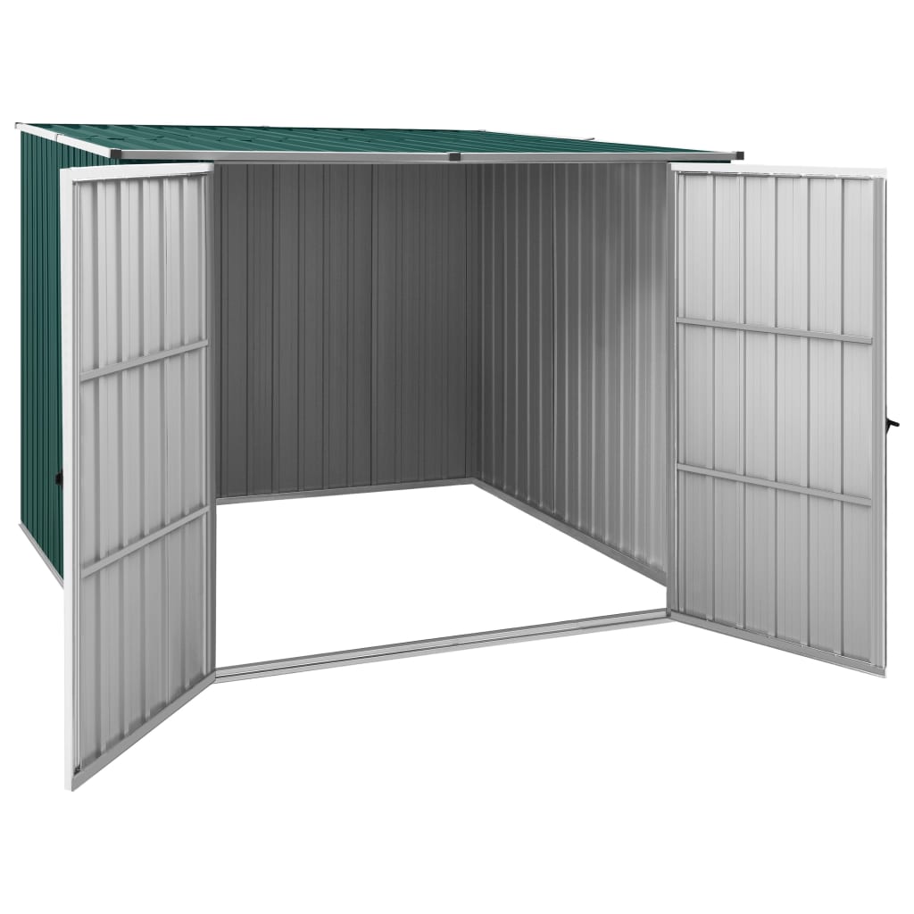 VidaXL Abri de jardin 195x198x159 cm acier galvanisé vert