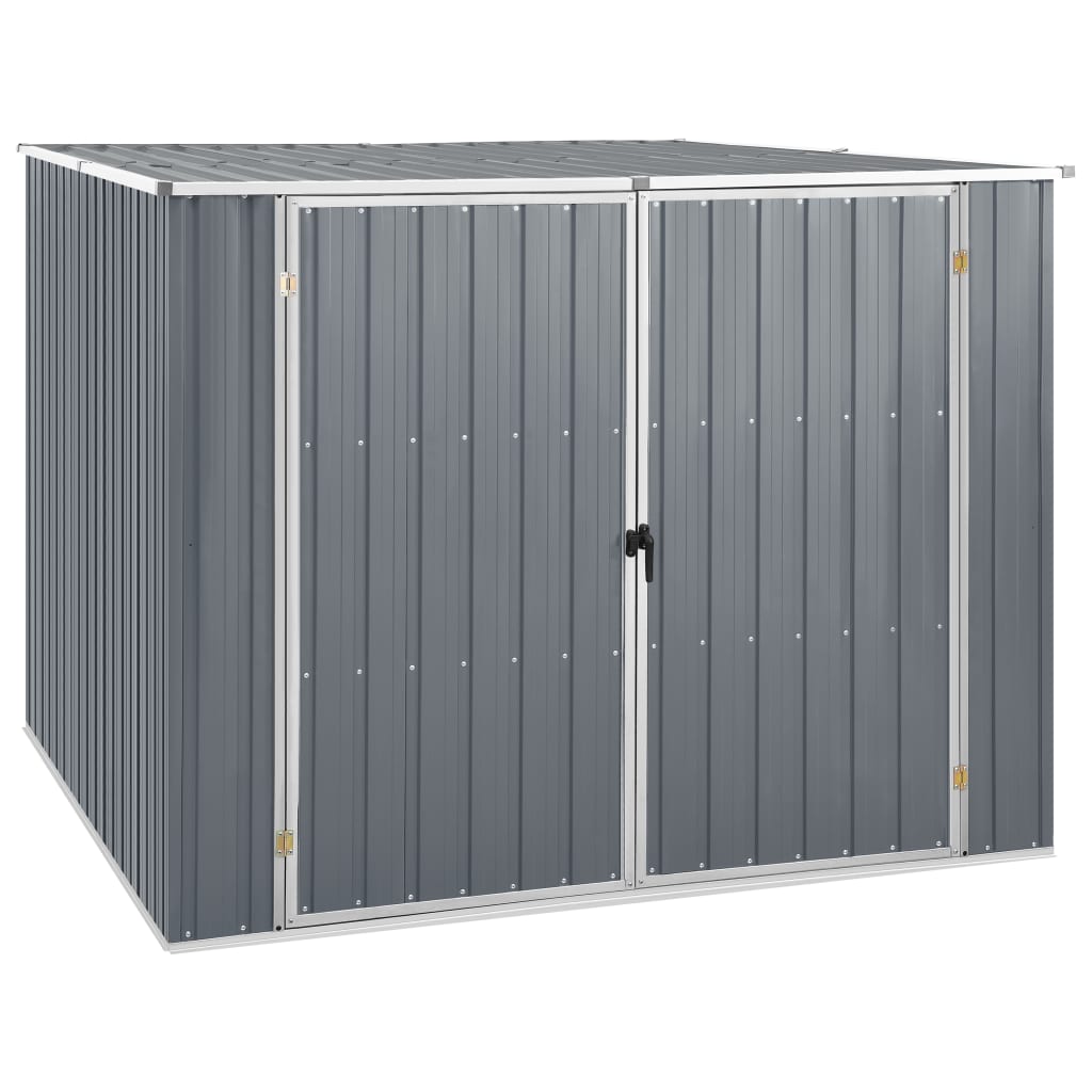 VidaXL Abri de jardin 195x198x159 cm acier galvanisé gris