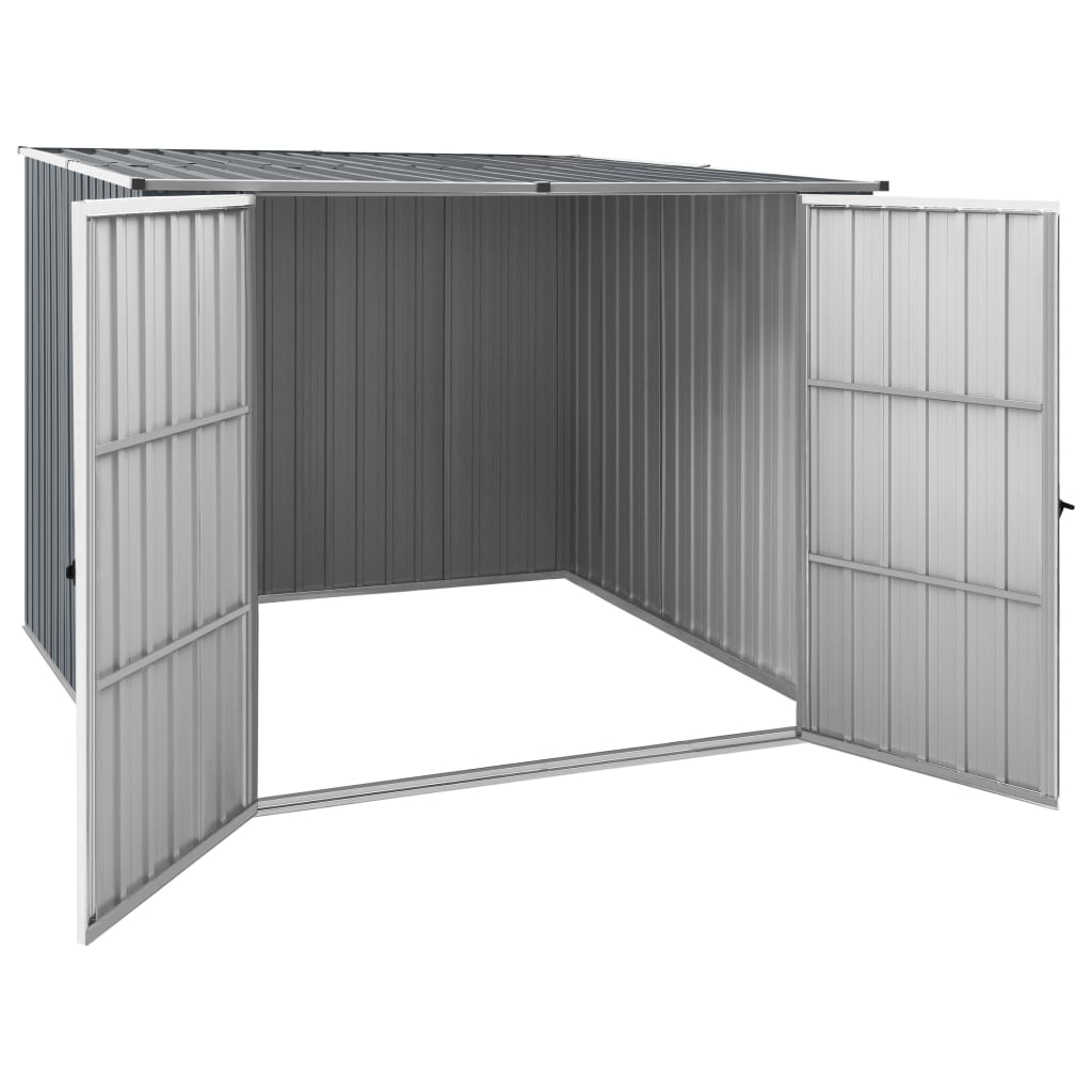 VidaXL Abri de jardin 195x198x159 cm acier galvanisé gris