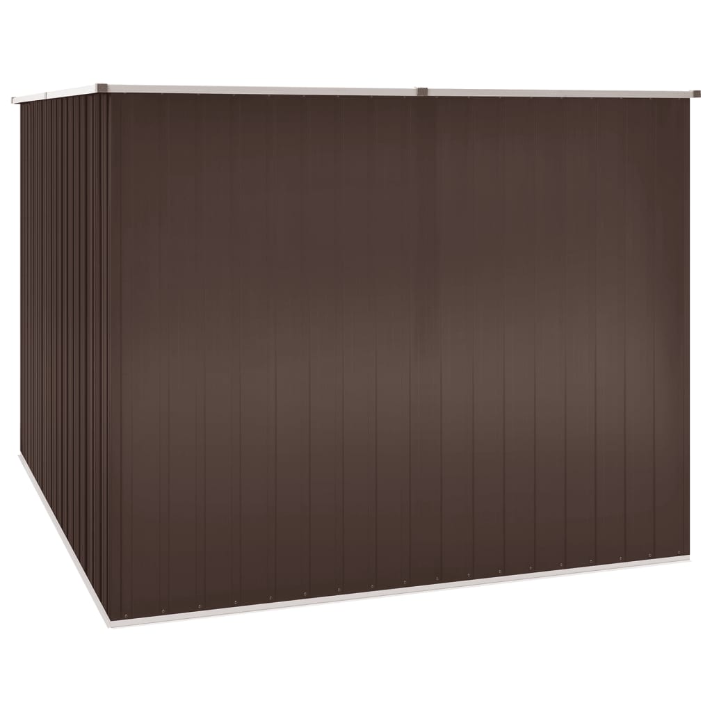 VidaXL Abri de jardin 195x198x159 cm acier galvanisé marron