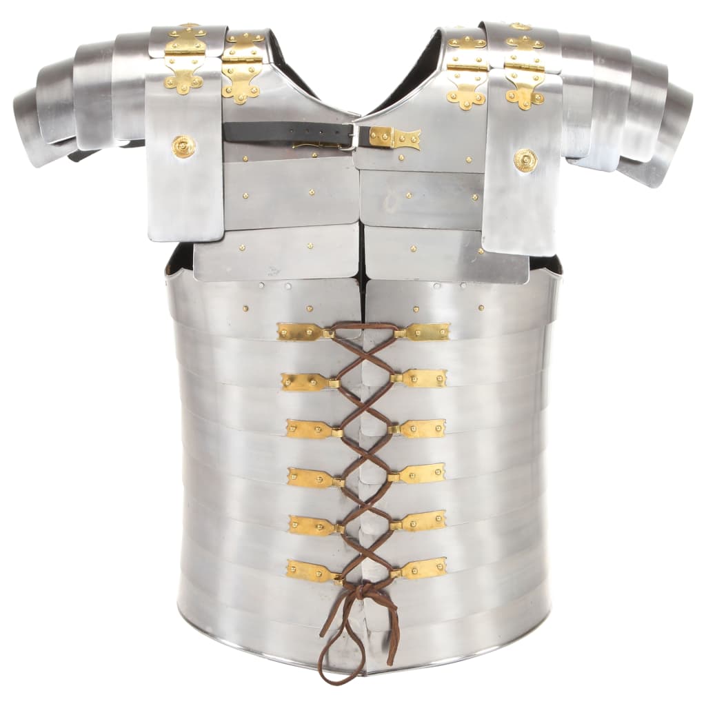 Vidaxl gilet pare-balles réplique romaine GN acier couleur argent