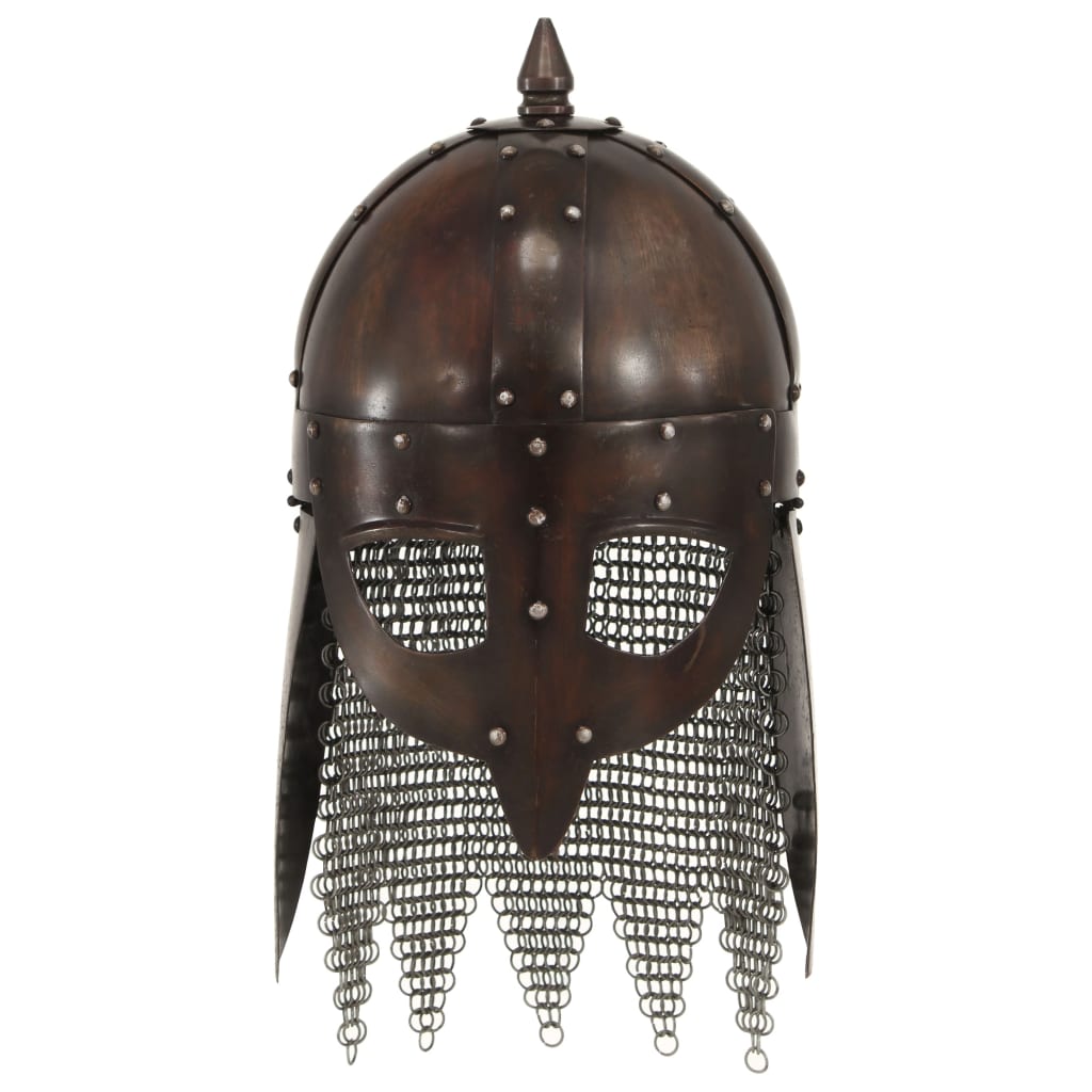VidaXL casque viking réplique GN acier couleur cuivre