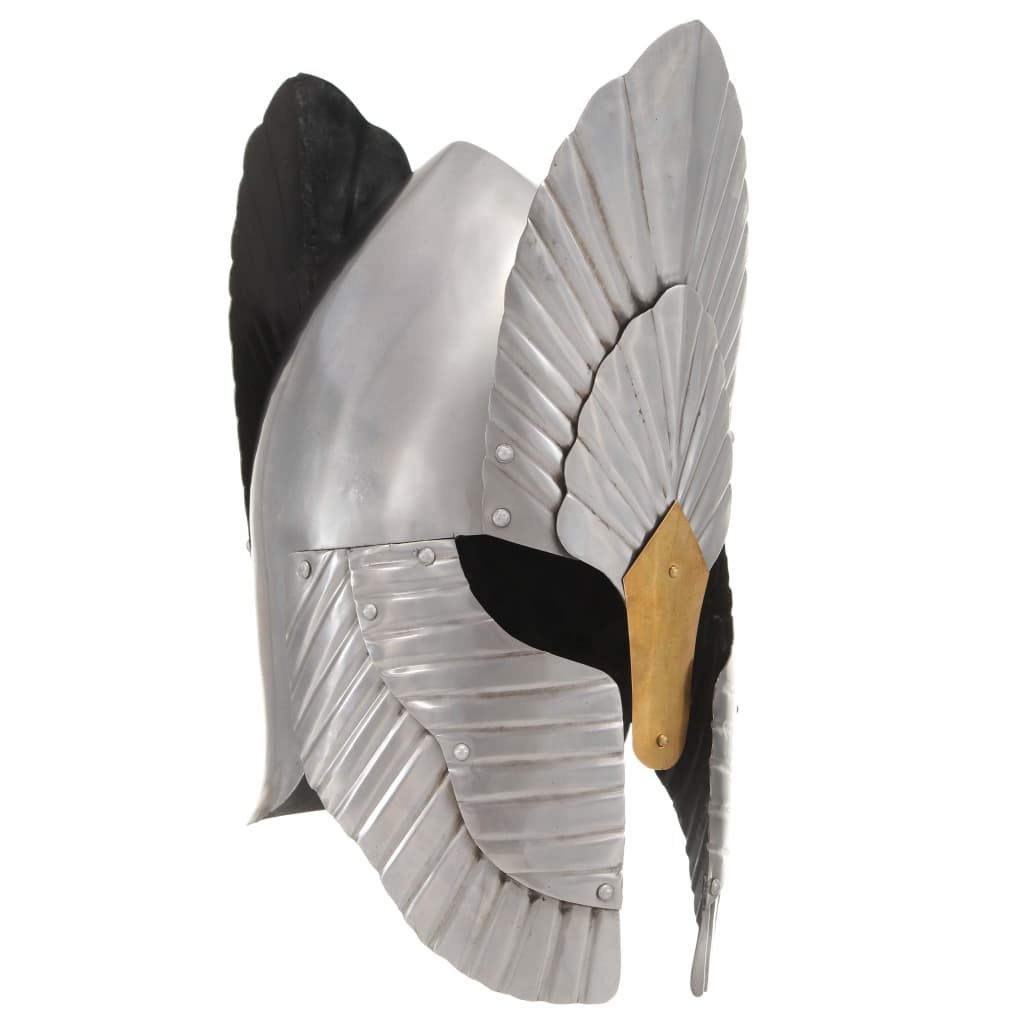 VidaXL casque de chevalier réplique médiévale GN acier couleur argent