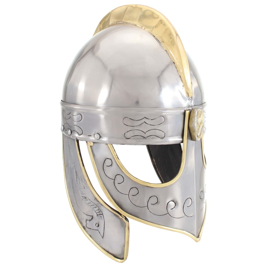 VidaXL Beowulf casque réplique GN acier couleur argent